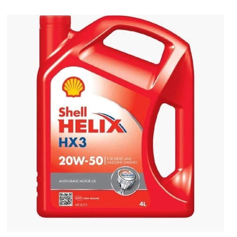 جركن زيت شل احمر 20W-50 4L